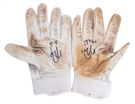 2019 Mike Trout Game Used & Signed Nike Batting Gloves (Anderson Authentics)